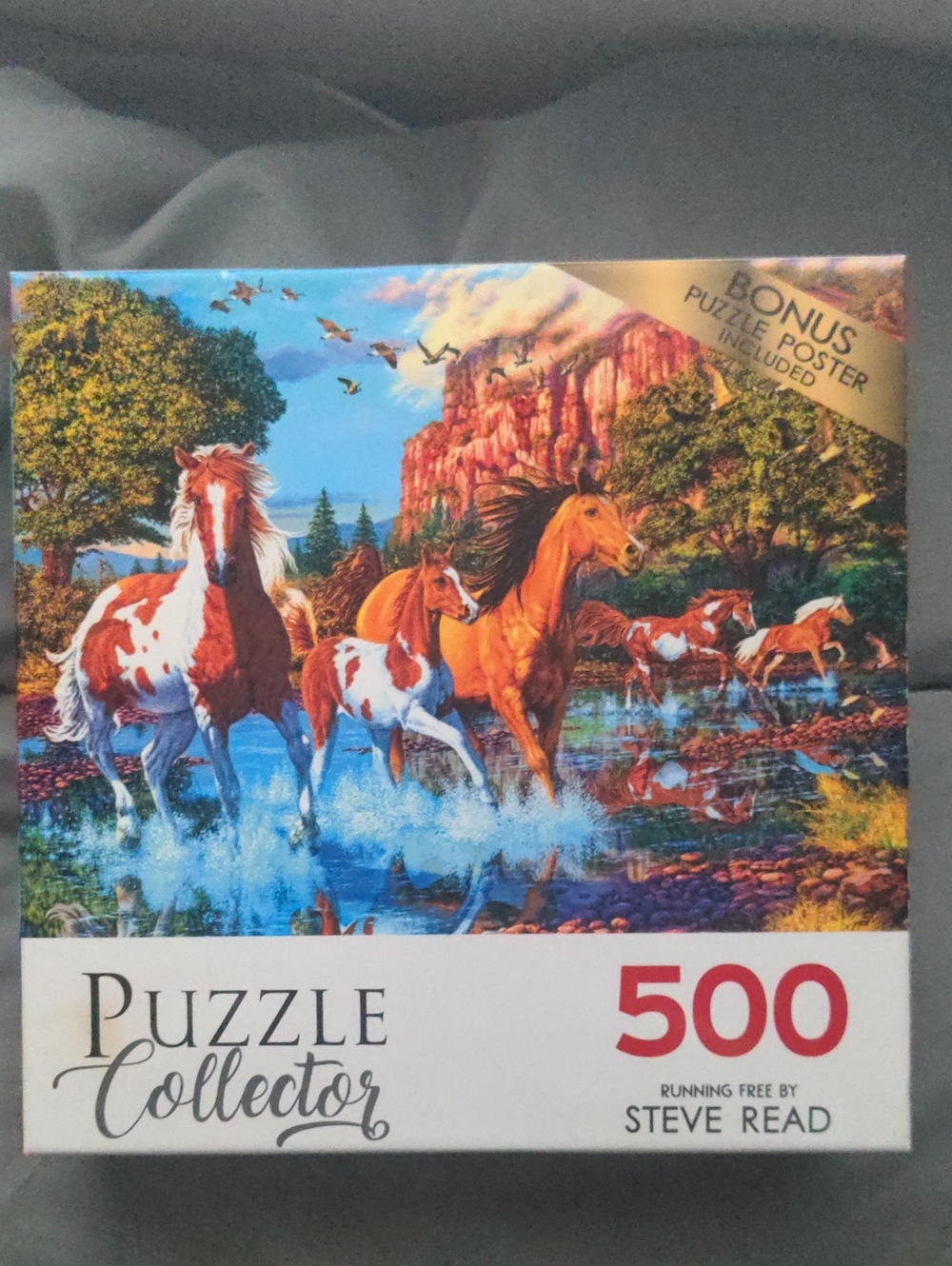 500 Piece Equestrian Pony Horse Jigsaw Puzzle Artwork by Steve Read Mountains